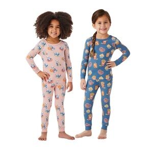 ☀️ MEMBER’S MARK TODDLER & GIRLS PANDA PARTY 4-PIECE ORGANIC COTTON PAJAMA SET